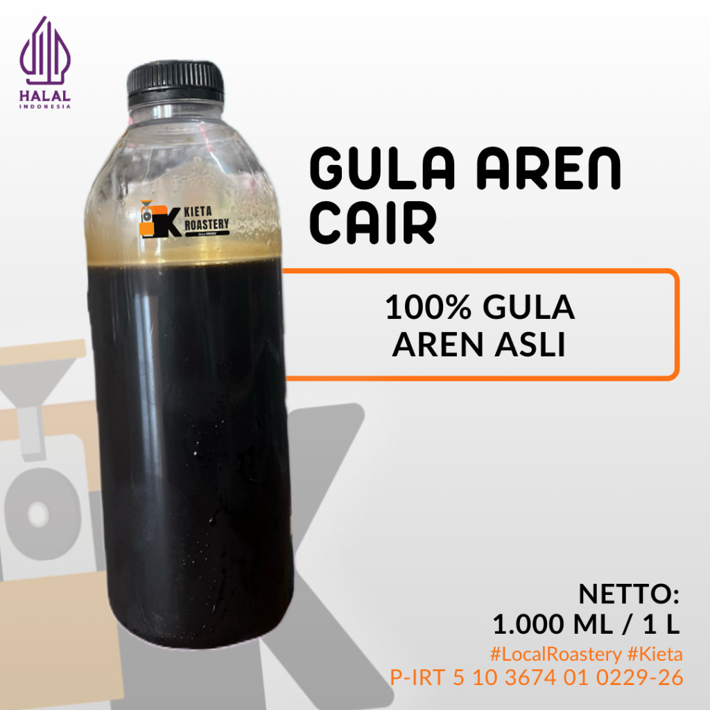 

Kieta Roastery - Gula Aren Cair 1000ml untuk campuran kopi susu