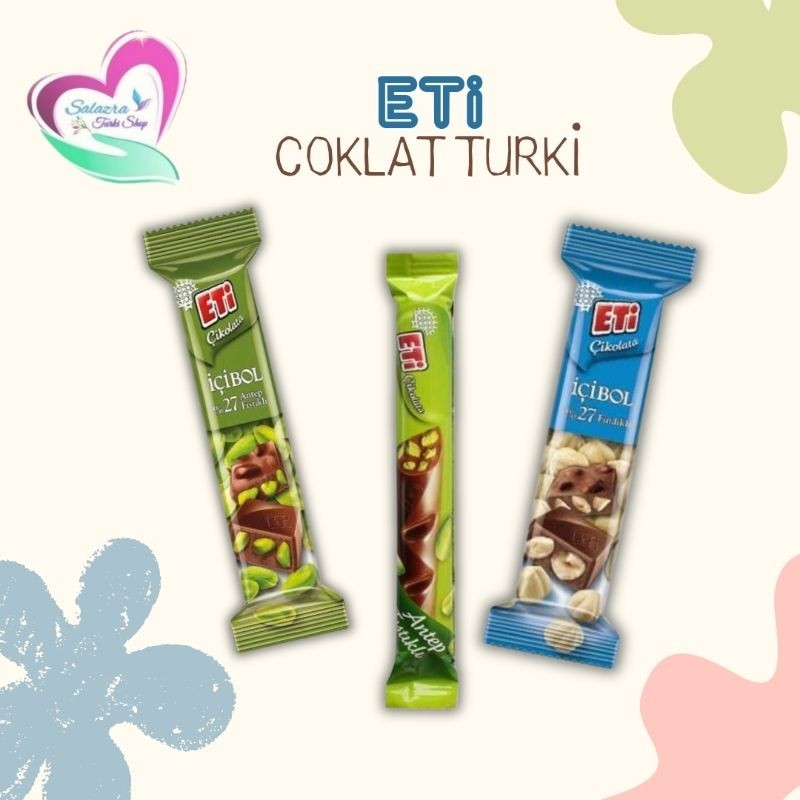 

COKLAT TURKI PISTACHIO COKLAT ETI TURKI ULKER COKLAT HAZELNUT & PISTACHIO COKLAT TURKI ENAK