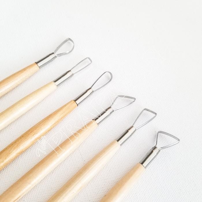 

Alat Butsir Clay Kawat Set Isi 6 V-Tec E0026-6/8 / Pottery Tool #Gratisongkir