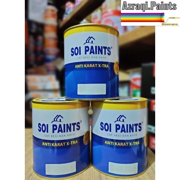 

Cat Anti Karat X-Tra "Soi Paints" Besi & Kayu (1Kg) #Gratisongkir