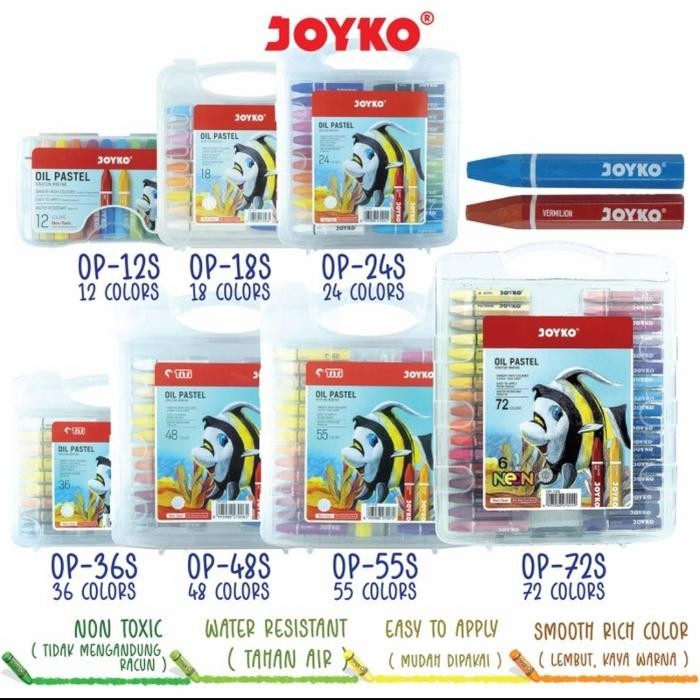 

Oil Pastel / Krayon Minyak Titi Ti-P-55S / 55 Warna / Colors #Gratisongkir