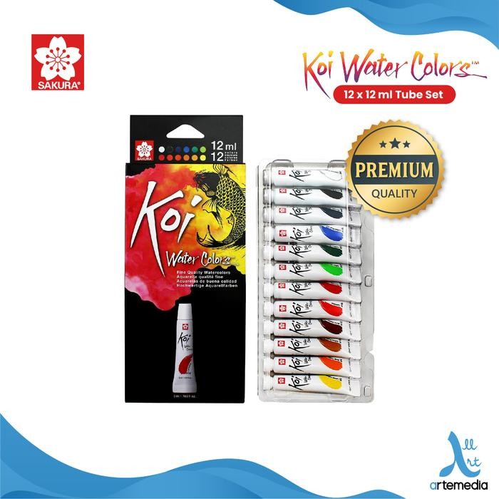 

Cat Air Sakura Koi Watercolor Tube 12Ml Set #Gratisongkir