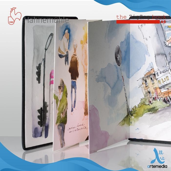 

Kertas Cat Air Hahnemuhle The Zigzag Book Watercolor Fanfold Paper #Gratisongkir