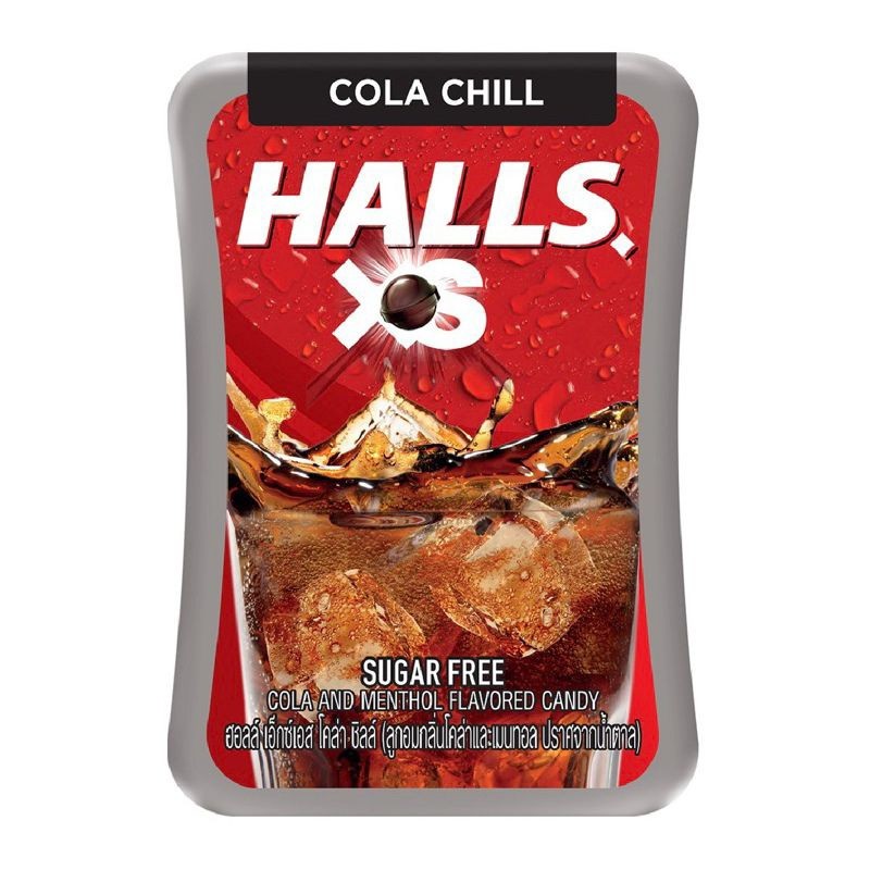 

Halls XS.Sugar Free Candy. Permen Bebas Gula. Tanpa Gula Original Thailand