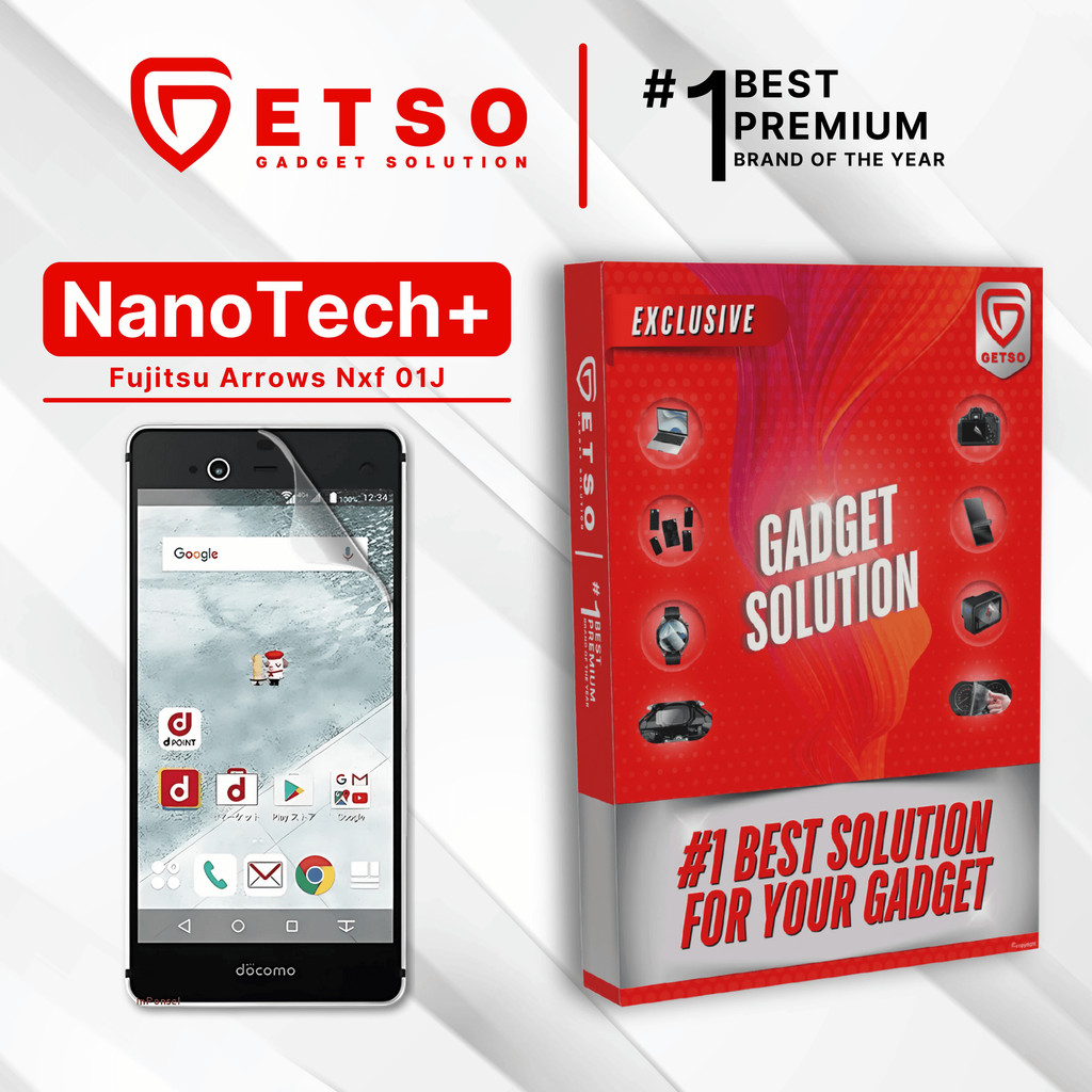 GETSO EPU BIO GENESIS Hydrogel for Fujitsu Arrows NX F-01J / Screen Guard (Nanotech+ 100% Recycle) P