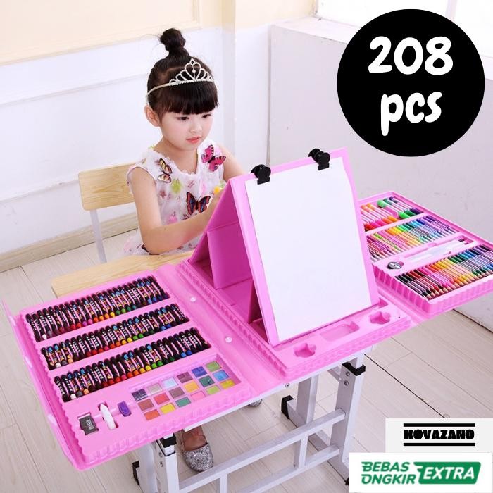 

Set Alat Mewarnai Anak Colorful Childrens Crayon Pensil Warna 208 Pcs