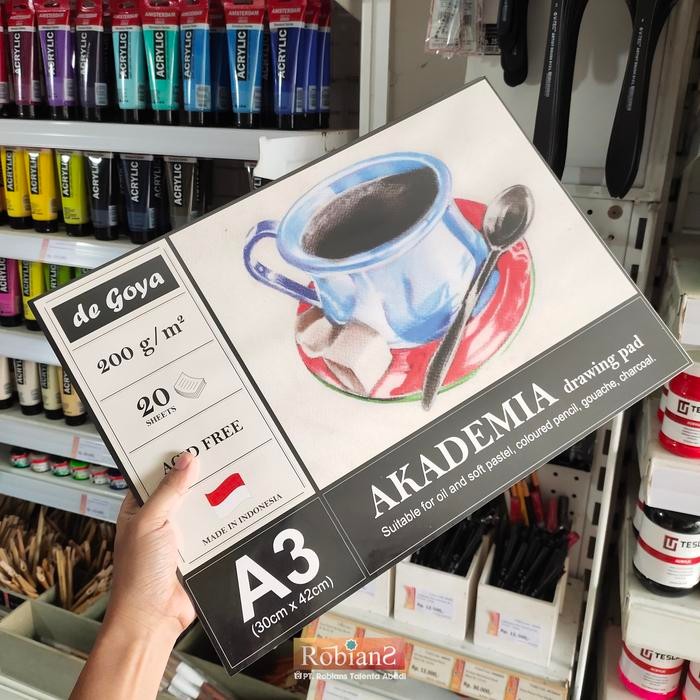 

Kertas Gambar - De Goya Akademia Drawing Pad Uk. A3 200 Gsm