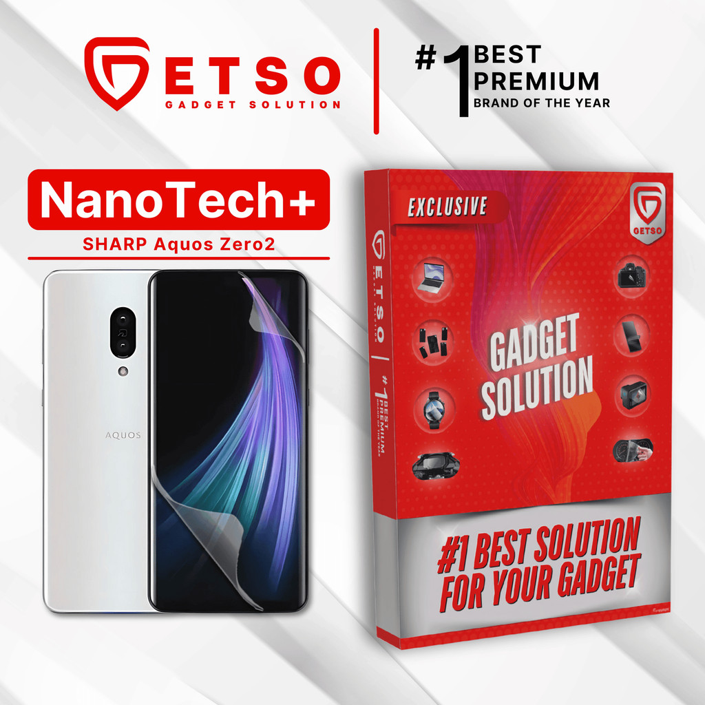 GETSO EPU BIO GENESIS Hydrogel for Sharp Aquos Zero2 / Screen Guard (Nanotech+ 100% Recycle) Premium