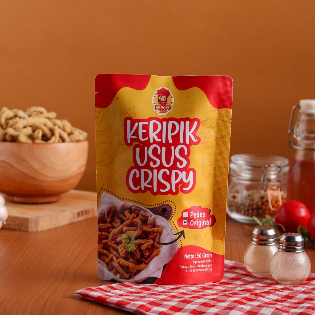 

Parayu Food - Kripik Usus Crispy Kripsus Keripik Usus Ayam Original Pedas