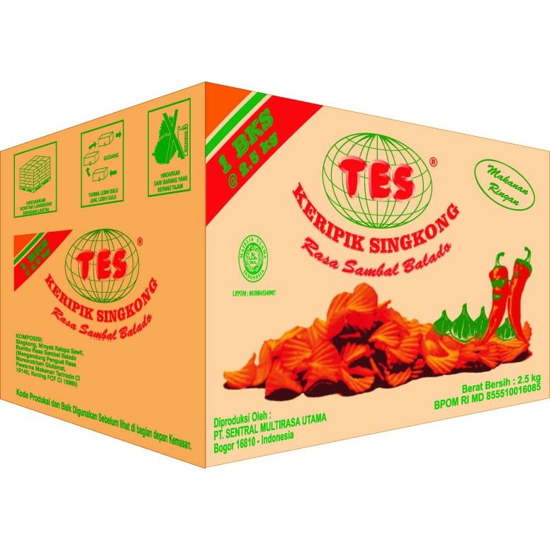 

TES KRIPIK SINGKONG 2.5 KG SAMBAL BALADO
