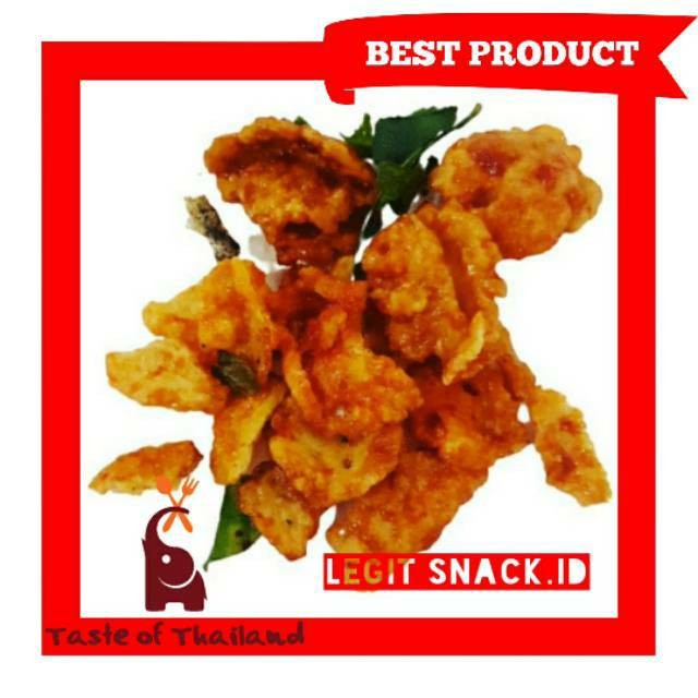 

Emping Thailand Pedas Manis Daun Jeruk / Emping Pedes Thailand 250Gr