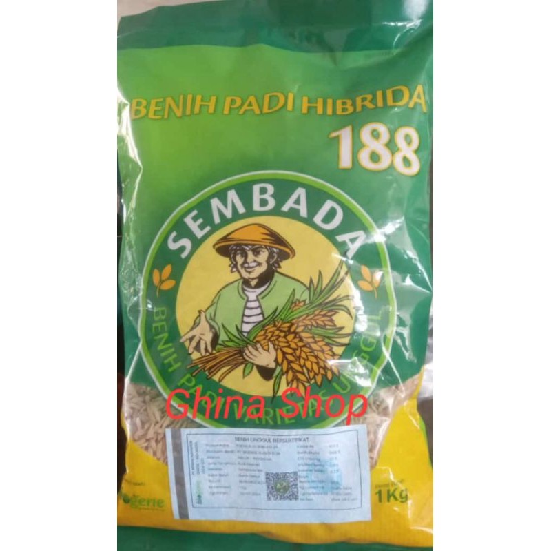 Benih Padi Hibrida Sembada 188 Kemasan 1Kg