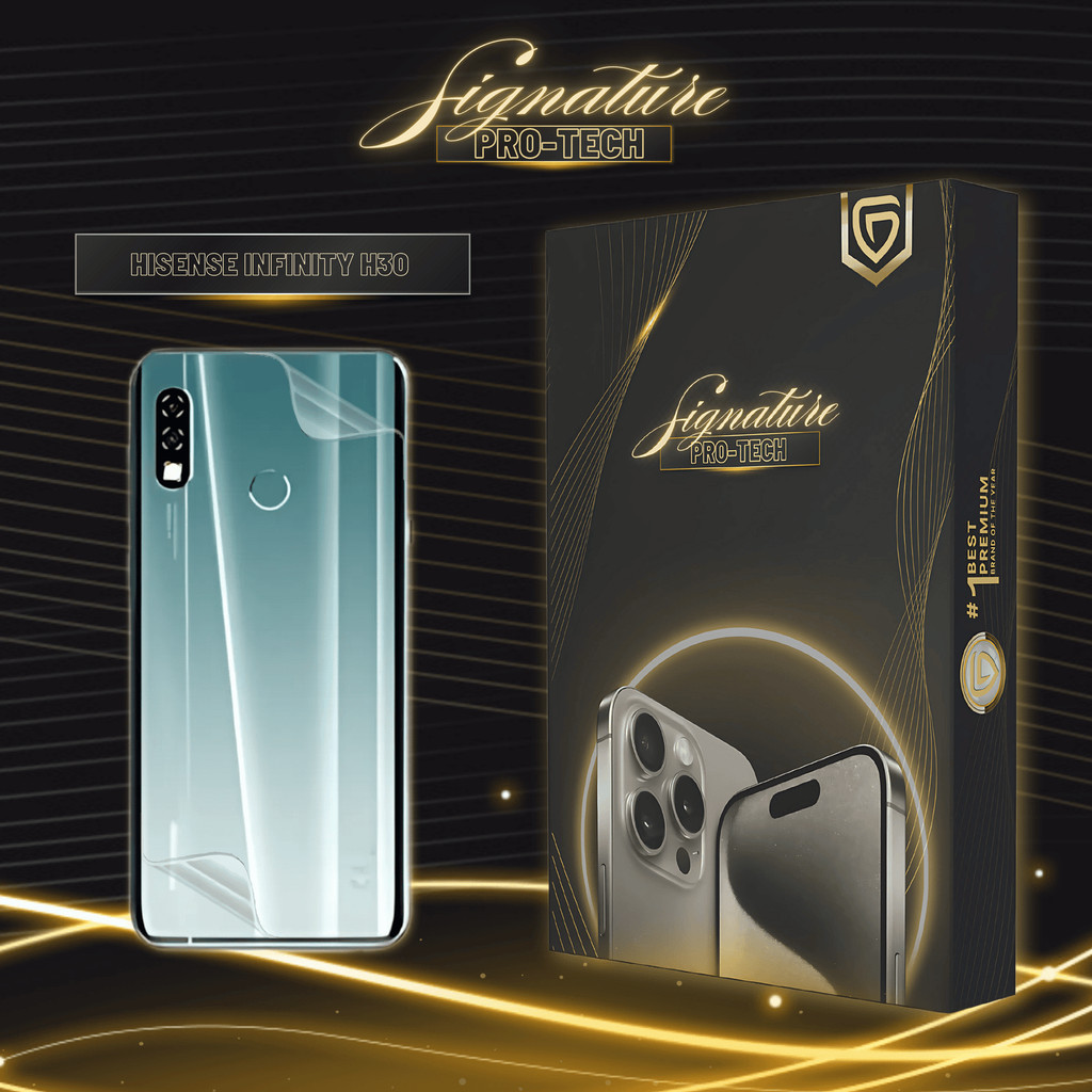 UniPhon SIGNATURE PRO-TECH - Premium Anti-Scratch Protector for Hisense Infinity H30 / Back Cover Gu