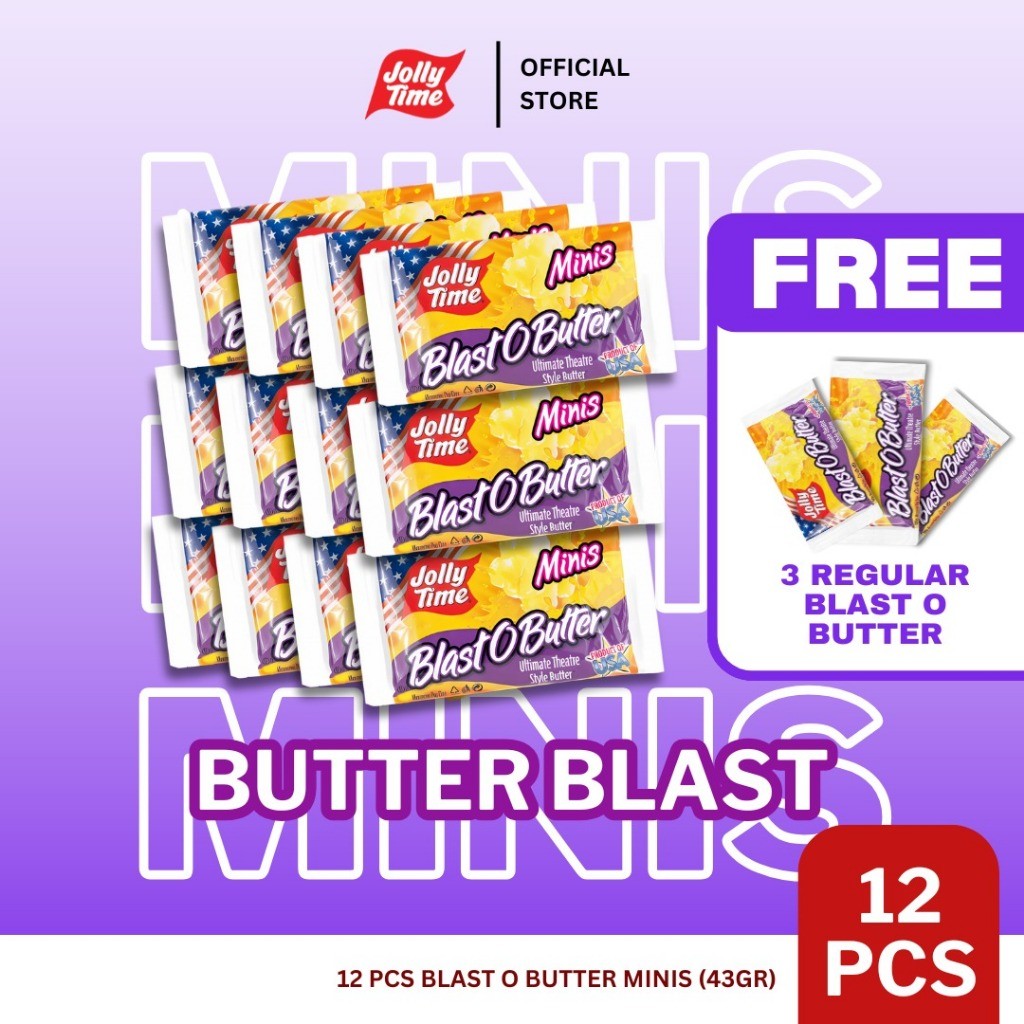 

Jolly Time Minis Mircowave Popcorn - Varian 12 Blast