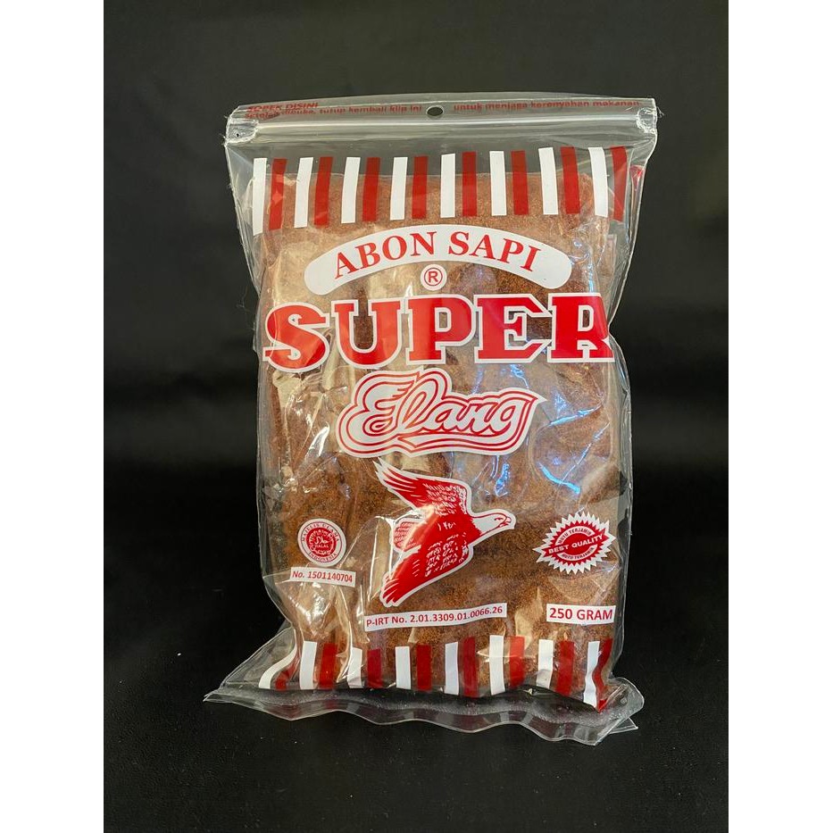 

New Abon Sapi Super Cap Elang 250g (Manis/Pedas)