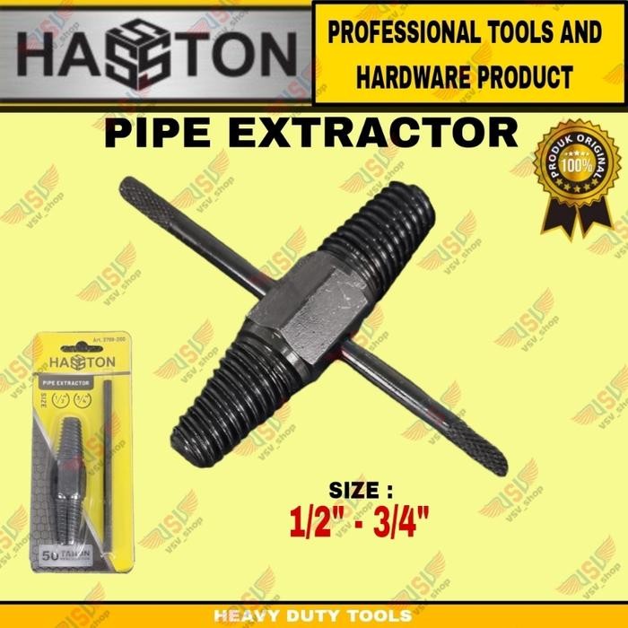 New HASSTON alat Pembuka Drat patah Tap Kran Air pipa Dalam Pipe Extractor