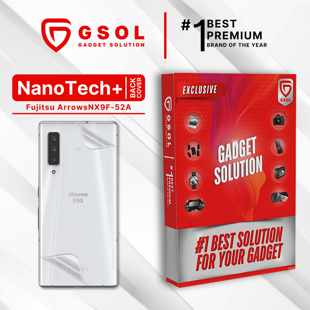 GSOL EPU BIO GENESIS Hydrogel for Fujitsu Arrows NX9 F-52A / Back Cover Guard (Nanotech+ 100% Recycl