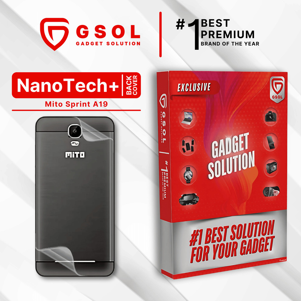 GSOL EPU BIO GENESIS Hydrogel for Mito Sprint A19 / Back Cover Guard (Nanotech+ 100% Recycle) Premiu