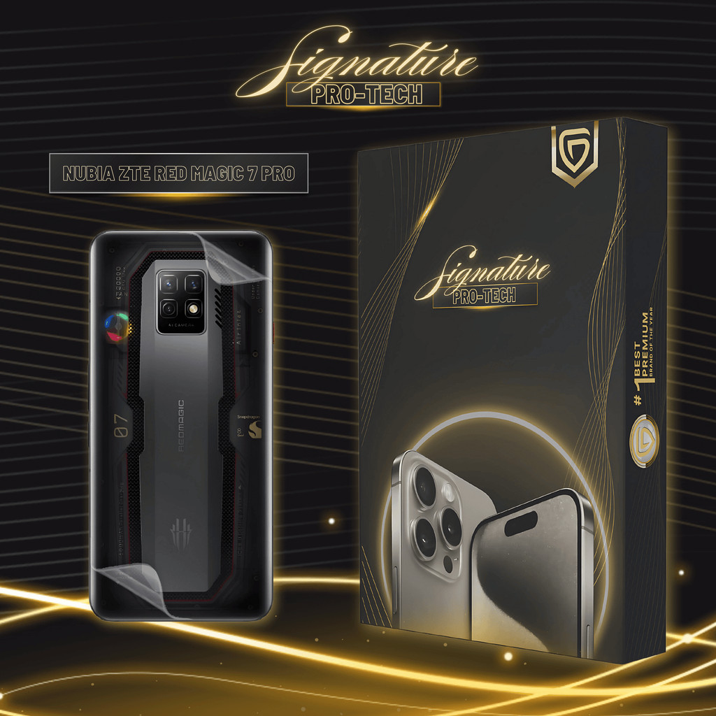 GSOL SIGNATURE PRO-TECH - Premium Anti-Scratch Protector for Nubia ZTE Red Magic 7 Pro / Back Cover 