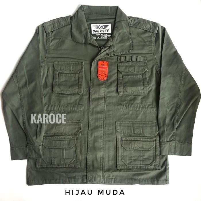 PREMIUM JAKET LORENG ARMY PRIA JUMBO / JAKET KANVAS ARMY PRIA BIG SIZE
