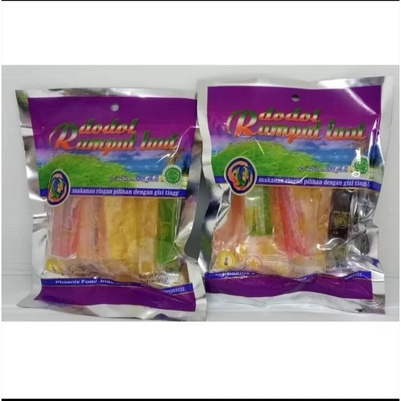 

Kinjo jelly candy dodol rumput laut phoenix HALAL khas mataram lombok camilan 90gr kinjoy