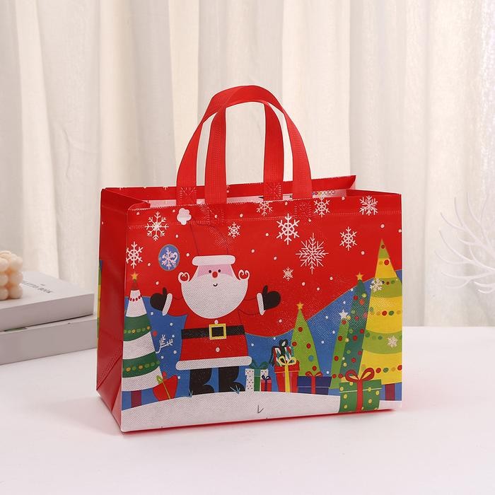

cusss order] Shopping Bag Natal Jumbo Tas Souvenir Kantong Kado Natal Goodie Bag Santa Merry