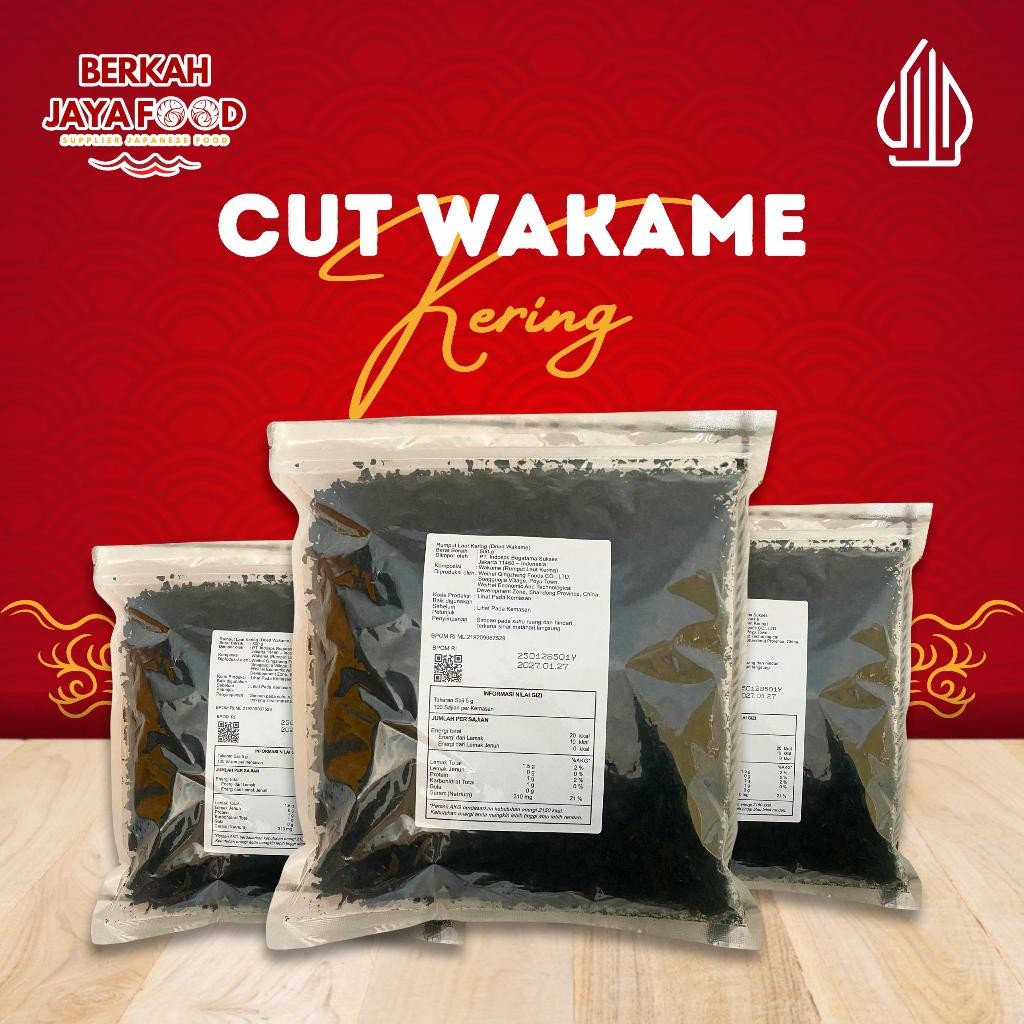 

Cut Wakame 500 gram 250 gram 100 gram