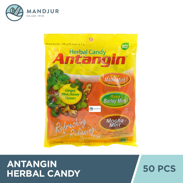 

Permen Antangin 50 Butir - Permen Herbal Pelega dan Penyegar Tenggorokan