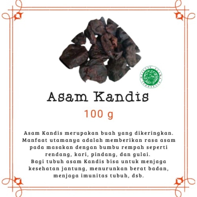 

Asam Kandis 100 gr rempah