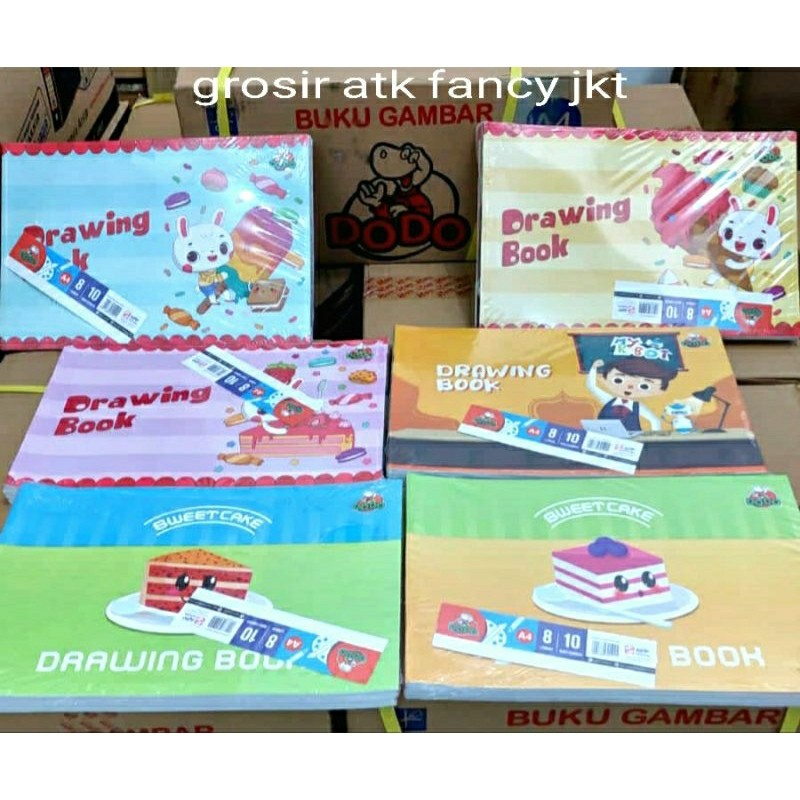 

( 10 buku ) Buku Gambar Drawing Book A4 Dodo 8 lembar