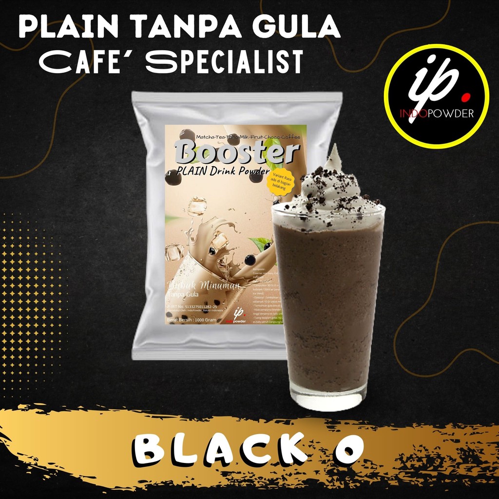 

IP Jakarta - Bubuk Minuman TANPA GULA / PLAIN Rasa BLACK O 1Kg Untuk Cafe, Resto & Usaha Minuman