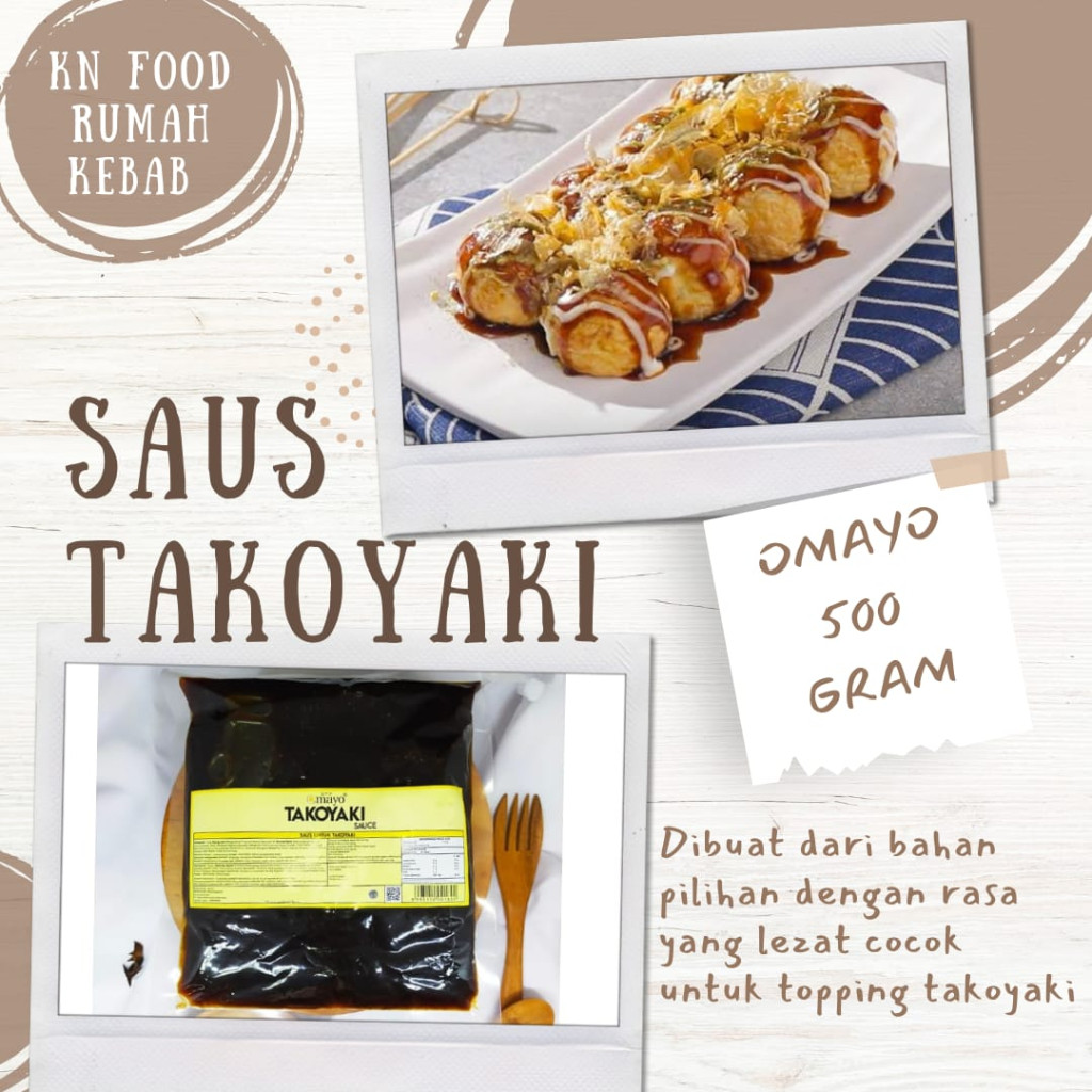 

Saus Takoyaki 500Gr - Saus Takoyaki - Saus Okonomiyaki - Saus Takoyaki