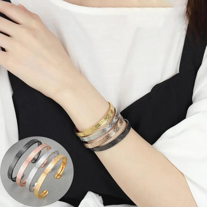 CodBerikan Kotak HadiahWanita Pria Gelang Arab Gelang Islami Ayatul Kursi Gelang Muslim Gelang Totem