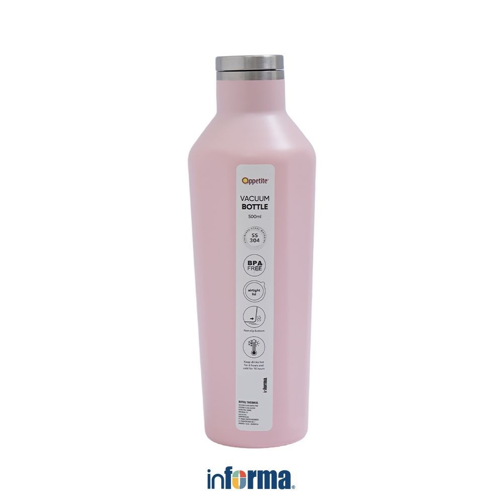 Informa Appetite 500 ml Darya Botol Vacuum Flask - Pink Tumbler Termos Minuman Tempat Air Minum