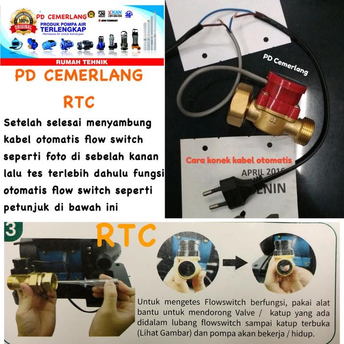 Menarik Pompa Pendorong Air Toren Panasonic Booster Pump