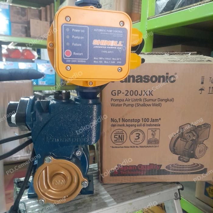 Bagus Pompa Booster Pompa Dorong Panasonic 200 Watt Otomatis Digital