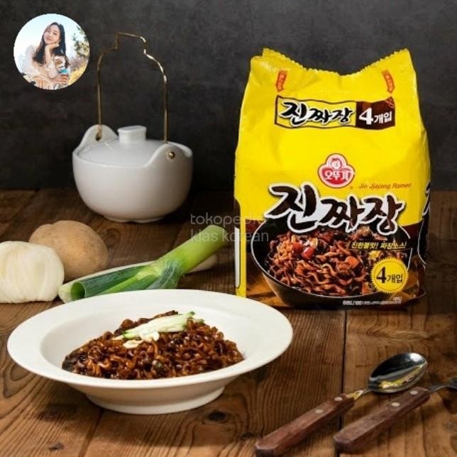 

Sale Terbatas Ottogi Jin Jjajang Ramen 540 Gr( 540 Gr X 4 ) Non Halal Aman