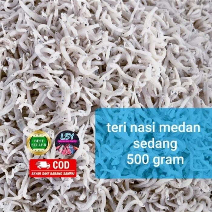 

JTTOP" IKAN ASIN TERI NASI MEDAN SIZE SEDANG 500GRAM