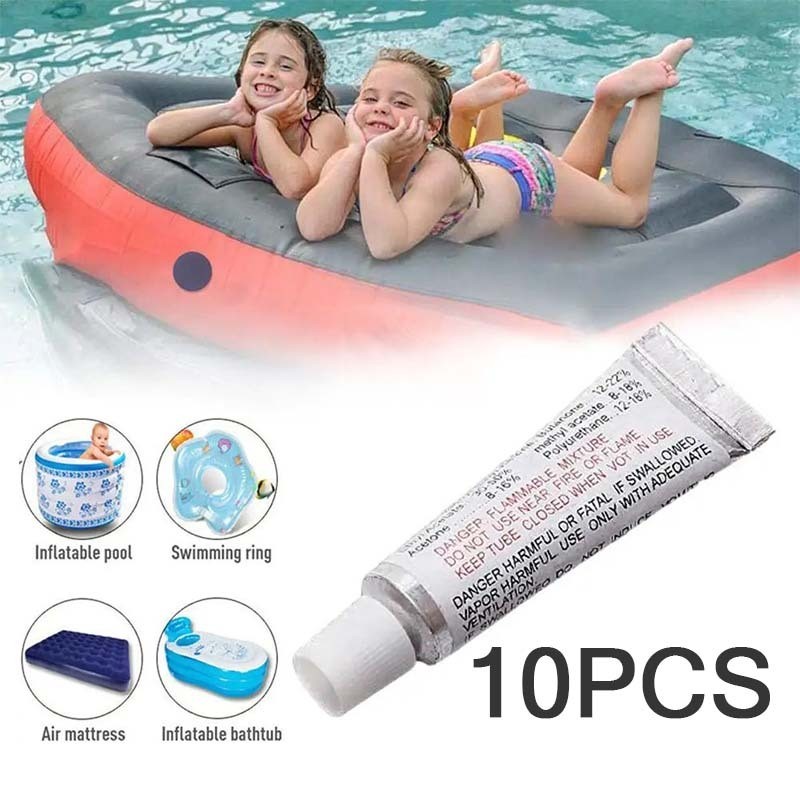 Isi10 Lem Penambal Kasur Angin Lem Pelampung Renang Lem Kasur Angin Bocor Lem Kolam Renang Anak Lem