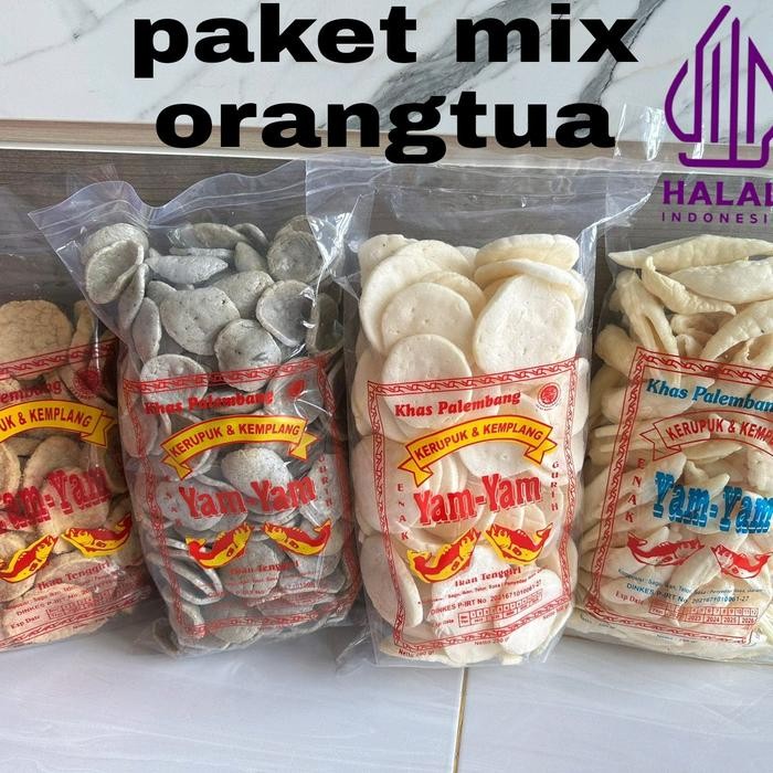 

JTTOP" PAKET 1KG KERUPUK KEMPLANG (KULIT,JENGKOL,KANCING,BUNCIS)