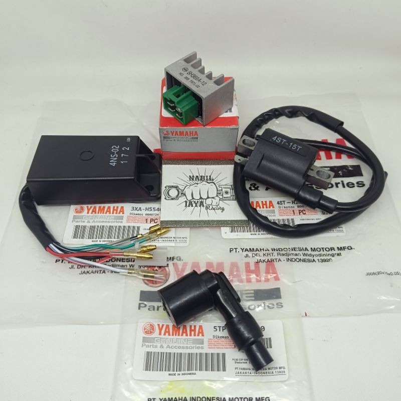 CDI Koil Kiprok Tutup Busi 4Item 3XA Yamaha FIZR Force One F1ZR Ori