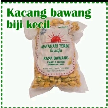 

Omahjajanan Kacang Kapri Cap Matahari Terbit Rasa Bawang Biji Kecil 250 Gram