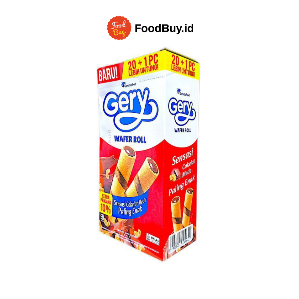 

Omahjajanan Paket 1 Pack - Gery Wafer Roll Filling Cokelat Mede 15Gr (20 Pcs)