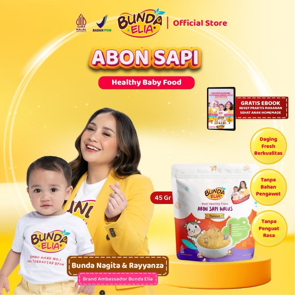 

Restokobar Bumbu Bunda Elia Abon Sapi Mpasi / Abon Ayam / Abon Mpasi / Abon Bayi / Abon Cipung Asli