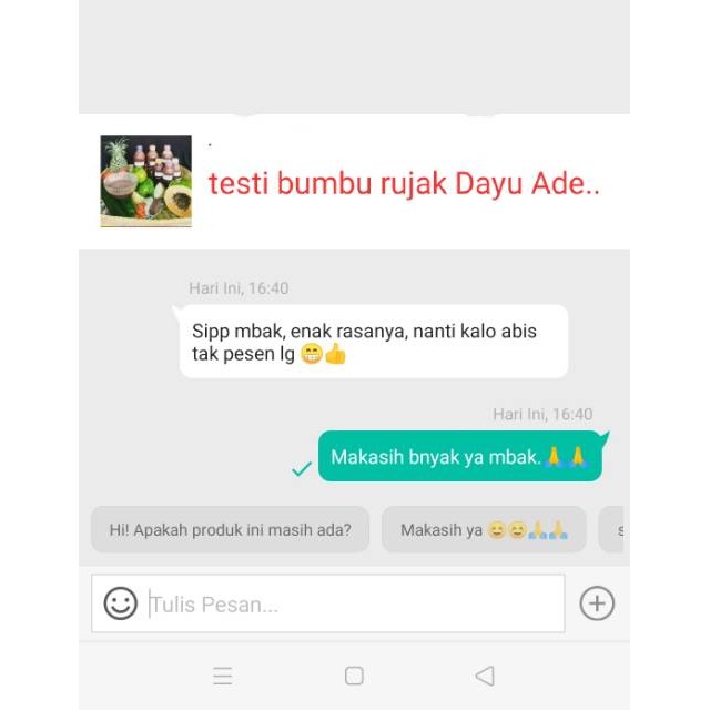 

Omahjajanan Bumbu Rujak Dayu Ade 330Ml