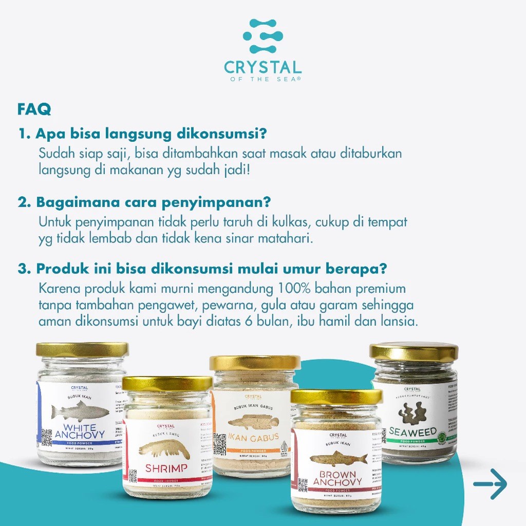 

Restokobar Crystal Of The Sea Bubuk Ikan Teri Nasi Bubuk Udang Rebon Bubuk Teri Jengki Bubuk Rumput