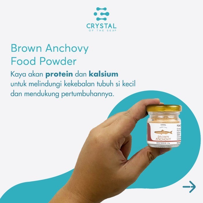 

Restokobar Crystal Of The Sea Brown Anchovy Food Powder 20G 80G / Bubuk Teri Jengki