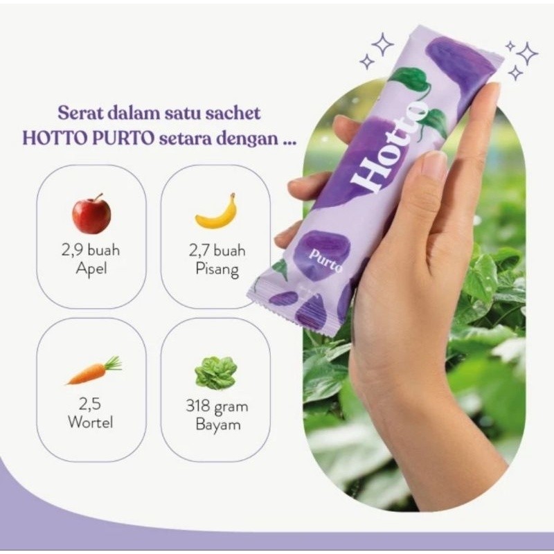 

Restokobar [!] Paket Hotto Purto 2 Pouch [ 32 Sachet ] Multigrain With Purple Potato Ginal