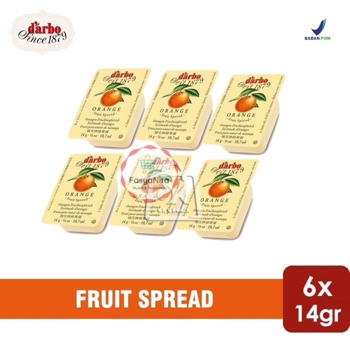 

Omahjajanan Fruit Spread Darbo / Selai Darbo / Olesan Buah (6Pcs X14Gr) - Apricot - Fasyanita Mart
