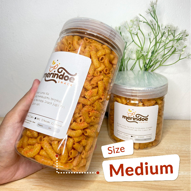 

Omahjajanan Makaroni Barbeque (Bbq) Premium Toples - Merindoe Snacke
